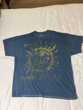 Urban Outfitters x Sublime Distressed Oversized Band Tee S\M Blue